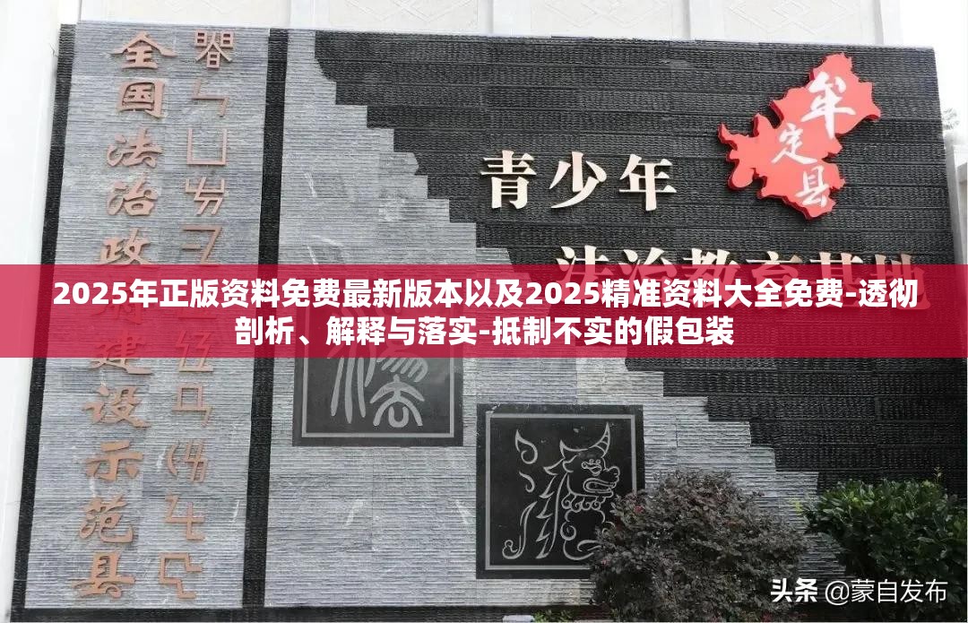 2025年正版资料免费最新版本以及2025精准资料大全免费-透彻剖析、解释与落实-抵制不实的假包装